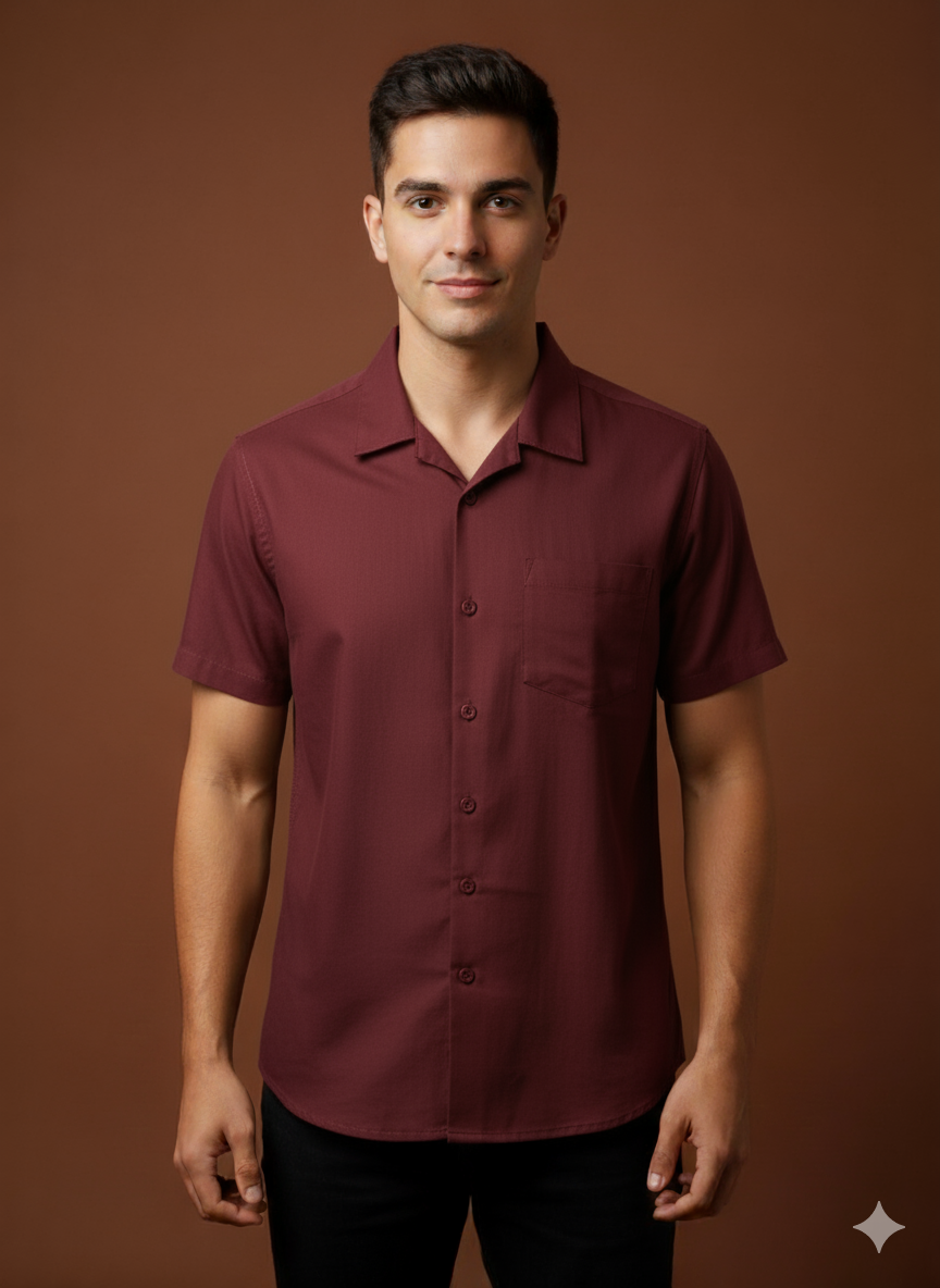 PLAIN HALF SLEEVE SHIRT